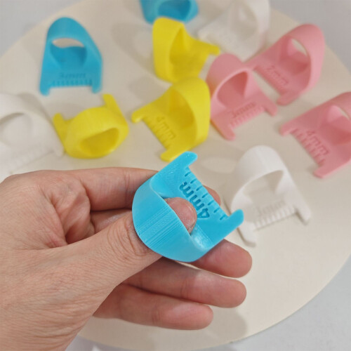 Finger Sewing Ruler with Millimeter Scale Patchwork-Yellow 4mm 1