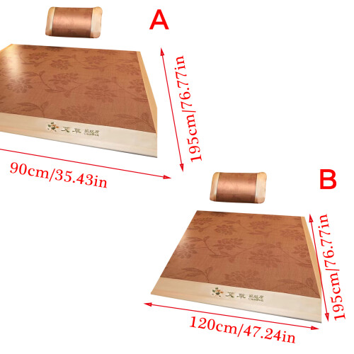 Double SurfaceS Foldable Mat Artisanal Woven Rattan-Narcissus B 1