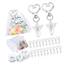 30 stuks engelenvleugel sleutelhanger decoratieve-A02