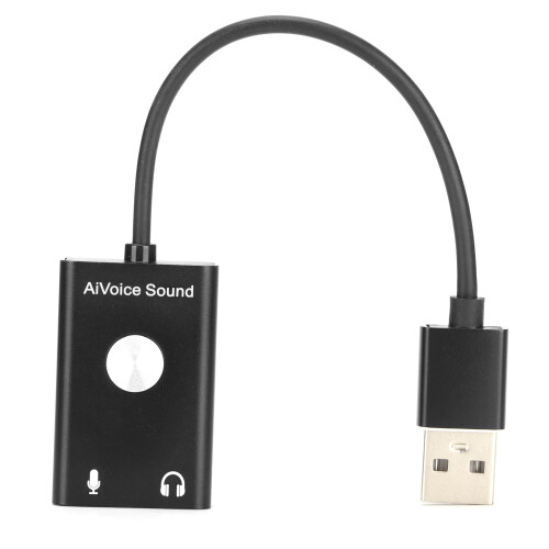Προσαρμογέας μετατροπέα ήχου USB για εξωτερική κάρτα ήχου 7.1 καναλιών με διπλά