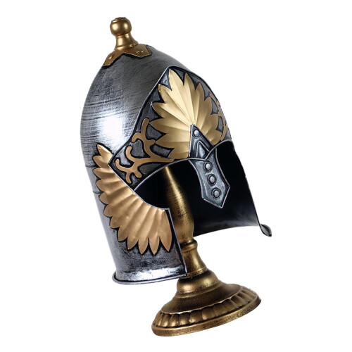 Klassiek Grieks-Romeinse soldaathelmenstandbeeld met