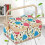 Large Vintage Sewing Basket with Compartments, Secure Locking Closure, Sewing Storage Organizer for Threads and Needles 3
