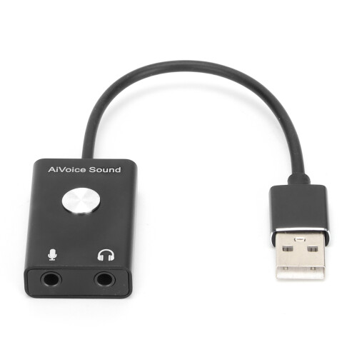 Προσαρμογέας μετατροπέα ήχου USB για εξωτερική κάρτα ήχου 7.1 καναλιών με διπλά 1