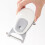 Space Saving Foldable Kitchens Peeler With 3 Piercing-White 5