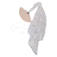Flower Veil Birthday Party Hat Hair Accessory For-Beige