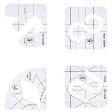 Freemotion-quiltsjablonen Naaimachine-quilthulpmiddel-Stijl B