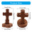 Walnut Wood Religious Standing Crosses with-Round bottom 4