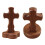 Walnut Wood Religious Standing Crosses with-Round bottom 2