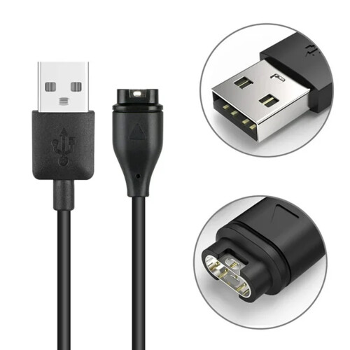 Φορτιστής USB C για ρολόι Garmin, καλώδιο φόρτισης συγχρονισμού δεδομένων ευρείας 2