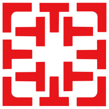 Courts line marker, windproof, for throwing down, for courts, temporary line marking red