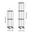 Support de rangement roulant pour basket-ball, avec roues,-L 4