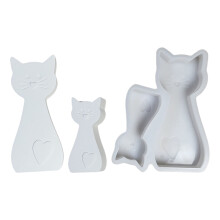 Moules en Silicone pour moulage de chats, plâtres d'ornement, en
