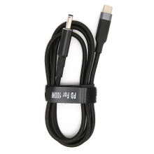 Universell ladekabel for bærbar PC, PD-strømadapter med hurtigladestøtte, flettet nylonkabel, reisevennlig design for type C-enheter