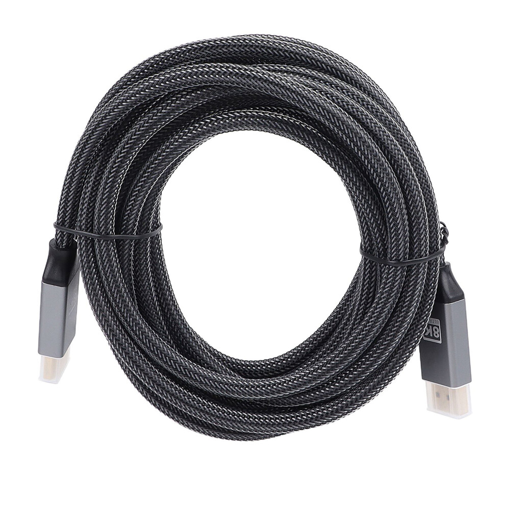 4K Displayport To Hdmi Cable Plated Cord, Supports Flawless Audio Pass-Thru High Speed Dp Cable For Ultra Hd 4K Resolution, Simple And Modern Des Gold 9486358975862