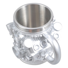 Stainless Steel Insert Resin Coffee Cup with Automotive-8 L