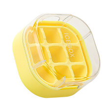 Plateau à glaçons en Silicone Flexible avec 9 cavités et-Jaune