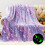 Κουβέρτα Tie Dye Galaxy Unicorn που φωσφορίζει στο σκοτάδι, απαλό ύφασμα μικροϊνών από 3