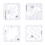 Modèles de Quilting Freemotion, règle de Quilting en-Style C 1
