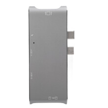 USB-C-Hub-Multiport-Adapter, 6-in-2-USB-C-Dockingstation mit 4K-HDMI-Ausgang, Thunderbolt 3, schneller Datenübertragung und kompaktem