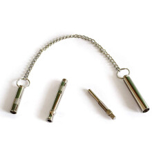 Metal dog training whistle with keychain for home, pet training, outdoor play