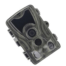 Infrared night vision camera, waterproof hunting camera for outdoor scouting, IR LEDs, fast trigger speed for wildlife observation.