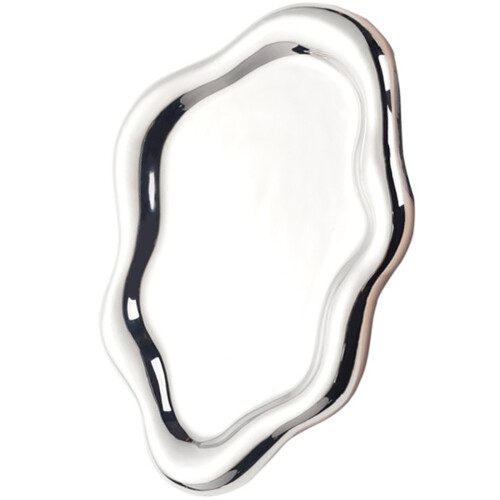 Cloud Shaped Ceramic Accessories Display Tray Elegant-Silver