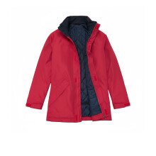 MEN RED WINTER JACKET - DURABLE - HARDSHELL - FLEECE - RAINPROOF - WORKWARE (M) MEN RED WINTER JACKET - HARDSHELL - FLEECE - WORKWARE