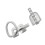 Trendy Horizontal Bar Teeth Jewelry Double-A silver set 1