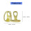 Trendy Horizontal Bar Teeth Jewelry Double-A silver set 4
