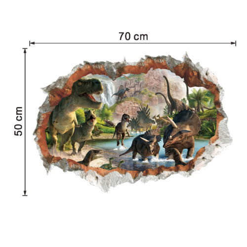 Abnehmbare 3D-Dinosaurier-Wandaufkleber, 1