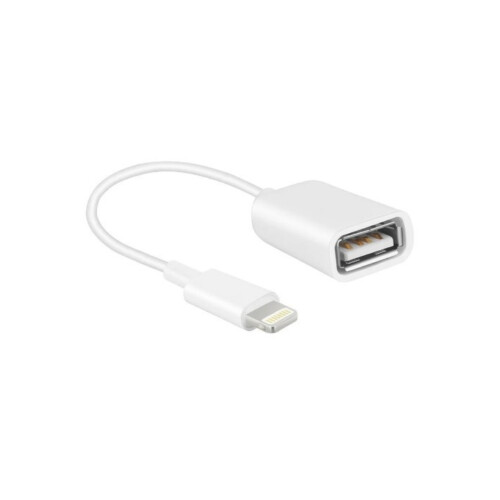 Lightning To USB Camera Adapter For Selected iPhone iPad Models, OTG Adapter Support Digital Camera USB Flash Drive Card Reader Mouse Keyboard MIDI Ke