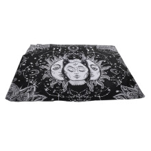 Zon en Maan Wandtapijt, Vintage Zon Make-up Tas Esthetische Wanddecoratie voor Slaapkamer, Polyester Stoffen Wanddecoratie, Boho Heksenachtige