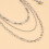 Modern Multi Level Star Design Pants Chain Easy Clean Alloy Body 7