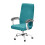 Housse de chaise en velours, élastiques, renards-Bleu pin 1