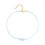 Delicate Ceramic Fish Beaded Collarbone Necklace-Sky Blue 1