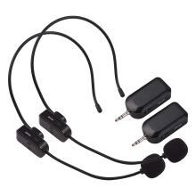 2,4G Drahtloses Mikrofon-Headset/Handgerät/Kragen 3-in-1, Reichweite von 98 Fuß