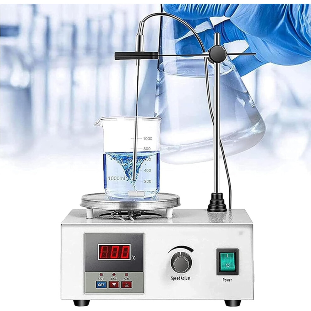 Digital Hotplate Stirrer Magnetic Mixer With Led Display 01600 Rpm Ambient To 99.9C Lab Research Instrument 9365049170185
