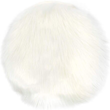 Living Room Decor, Faux Fur Rug for Chair Cushion and Table Mats, Multifunctional White Artificial Wool Super Soft Rug Won't Fall Off Chair