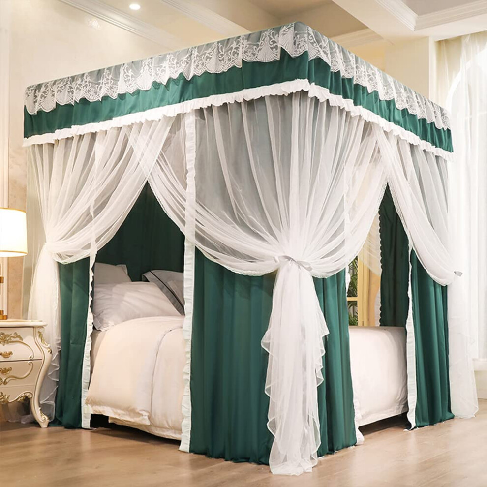 Princess and cute canopy with 4 corner posts for girls' beds, adult bedrooms.