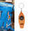 Emergency Whistle Keychain Magnifier Temperature-Orange 3