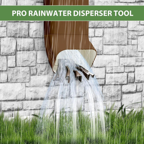 Rain Water Drainage Disperser Wear Resist Gutter-Black 1