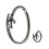 Unisex Swords Design Openable Adjustable Ring And Bangle Set 1