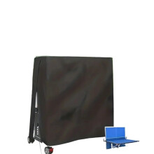 Table Tennis Cover Waterproof Outdoor 210D Oxford Fabric HeavyDuty With Zipper Sunscreen Dustproof Black 65x27.5x72.8In