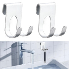Pack of 2 Razor Holder for Shower, Razor Holder, Shower Holder, Razor Holder, Shaver Holder, Shower Holder, for Bathroom, Kitchen Organizer (Silver)