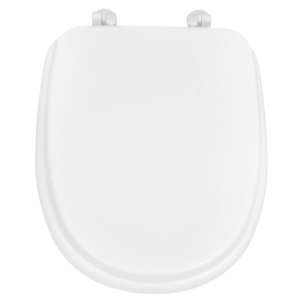 Luxury Soft Close Toilet Seat White Padded Cover Replacement For Standard Elongated Toilets Gasket Easy Cleaning 9365049170215