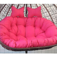 Double Hammock Swing Chair Cushion Replacement, 2 Seater Egg Chair Cushion (D,150*110cm/59*43in)