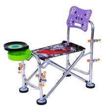 Folding Fishing Chair, Outdoor Portable Backrest Chair, Liftable Fishing Platform Chair, Fishing Stool, Model B A