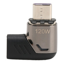 Magnetischer Adapter für USB-C-Geräte, rechtwinkliges Design für einfaches Anschließen, unterstützt PD-Schnellladung (120 W) und
