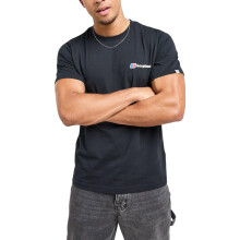 (Black, M) Berghaus Mens T Shirt Crew Neck Mount Diagram Short Sleeve Graphic Tee Black