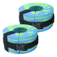 Water Ankle Weights Adjustable Pool Cuffs Float Ring Aquatic Exercise Weights For Adults Green